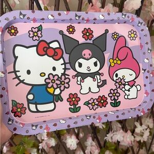 Hello Kitty Pink and Purple Floral Tray